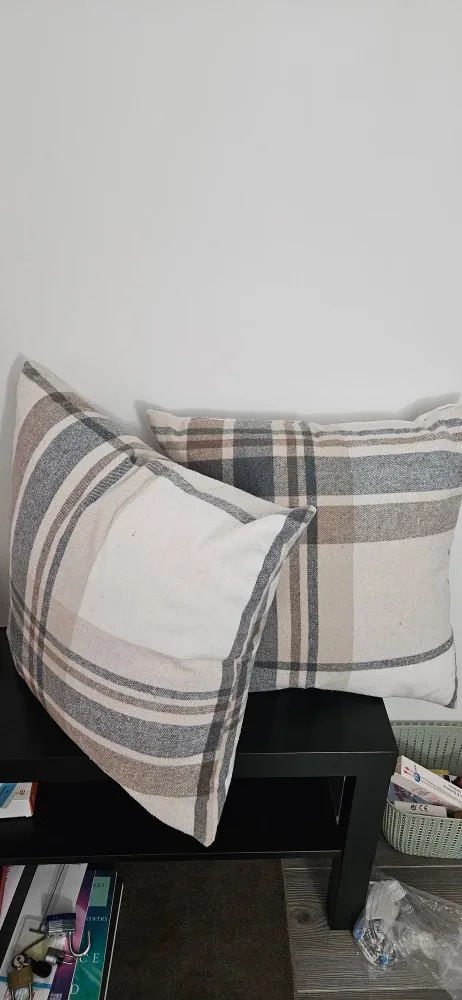 Plaid Throw Pillows - Set of 2