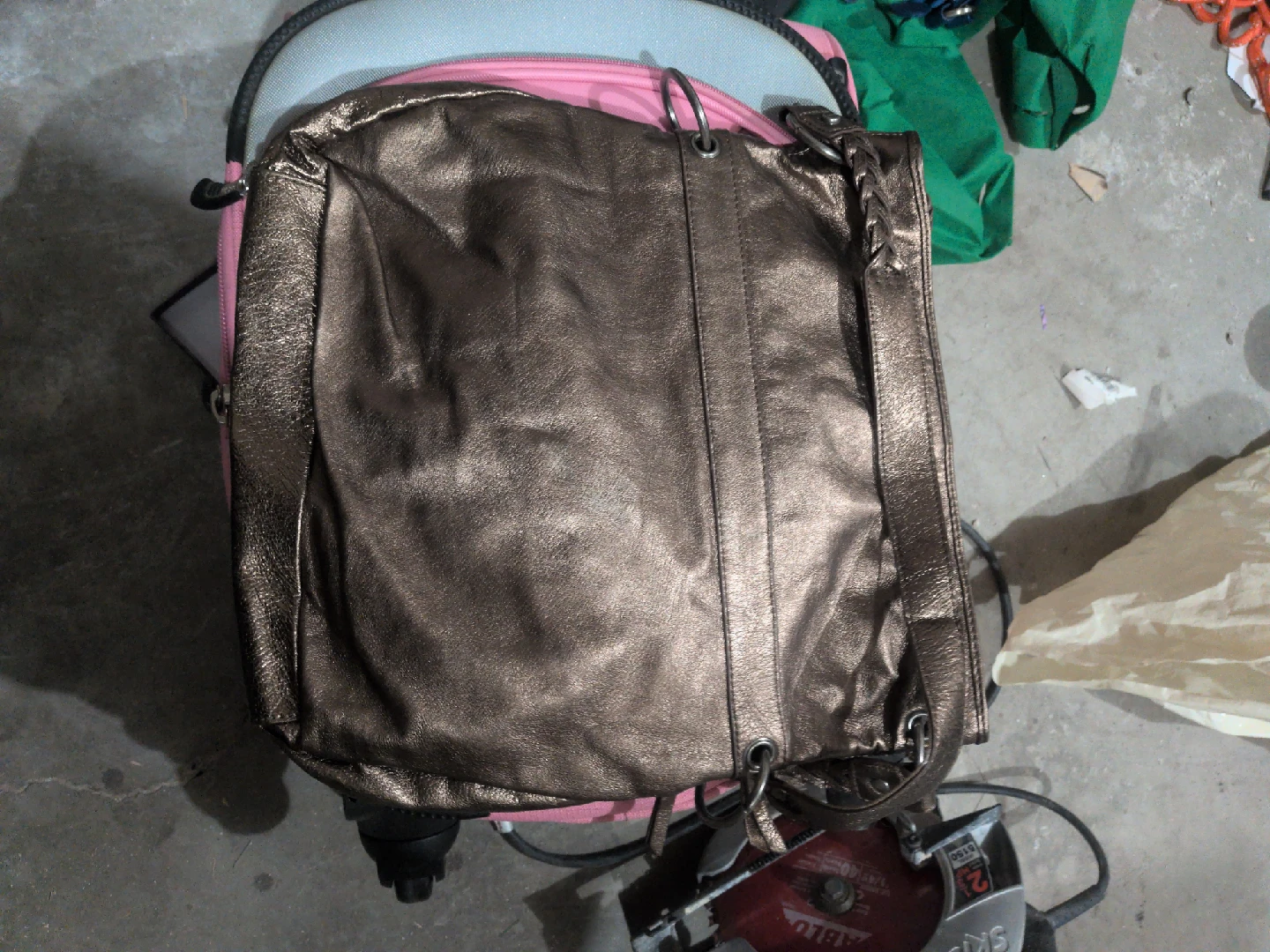 The Sak Metallic Bronze Leather Crossbody Bag - photo 2