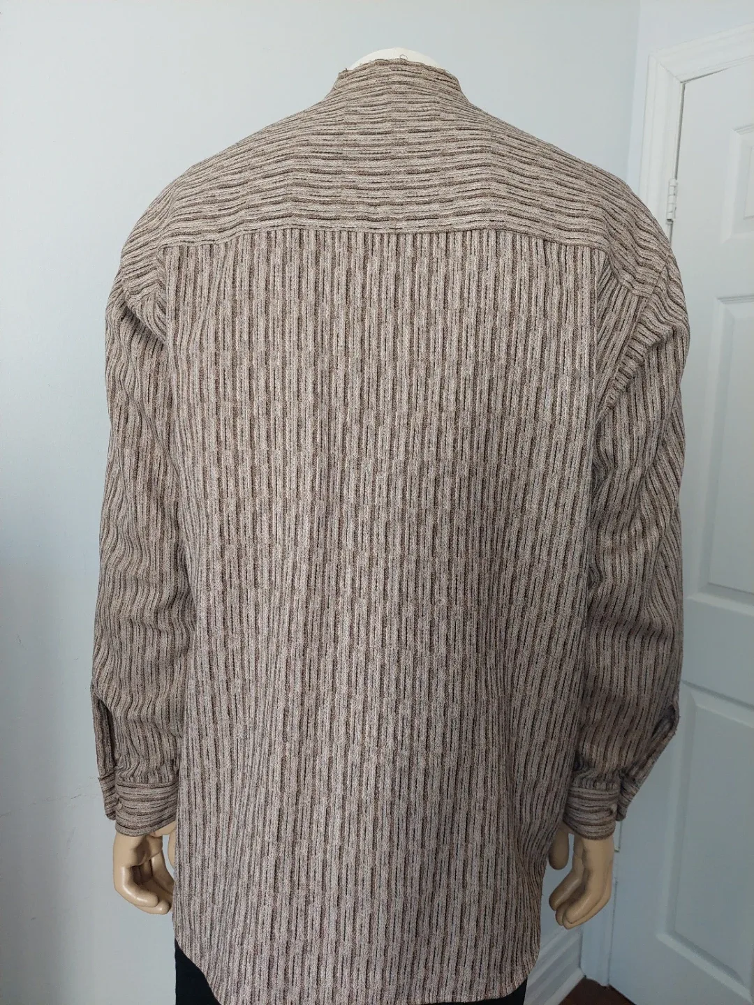 Striped Brown Long Sleeve Shirt image indicator(6)