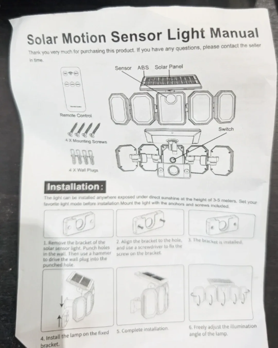 Solar Motion Sensor Light Set. Brand New! image indicator(2)