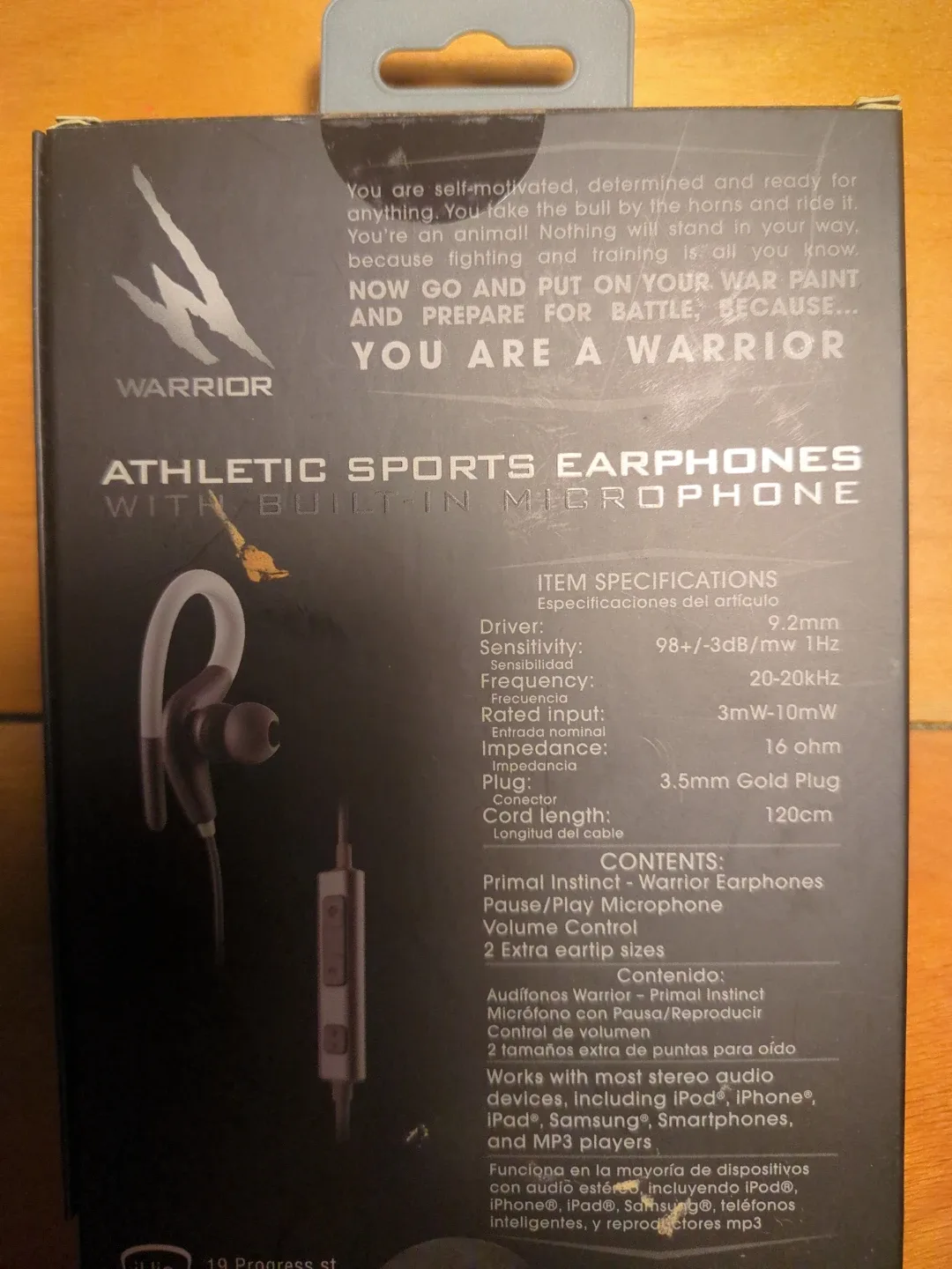 Warrior Athletic Sports Earphones - New in Box! image indicator(2)