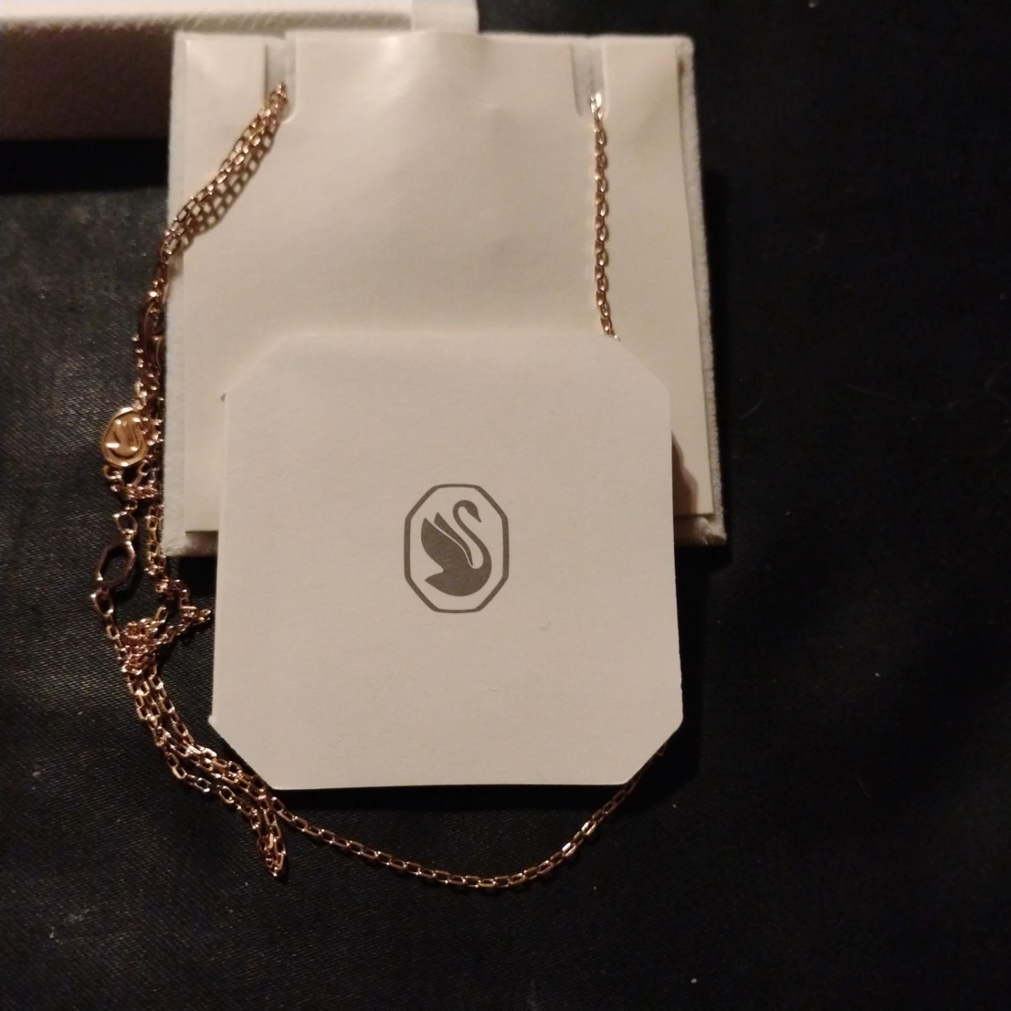 Swarovski Black Swan Pendant Necklace - photo 2