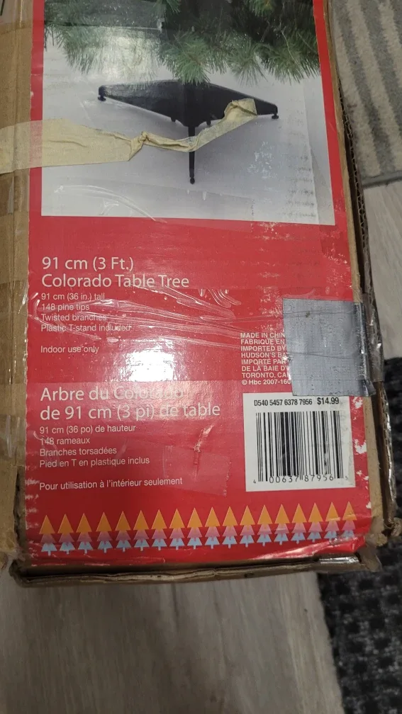 Holiday Joy Colorado Table Tree - 3 ft image indicator(3)