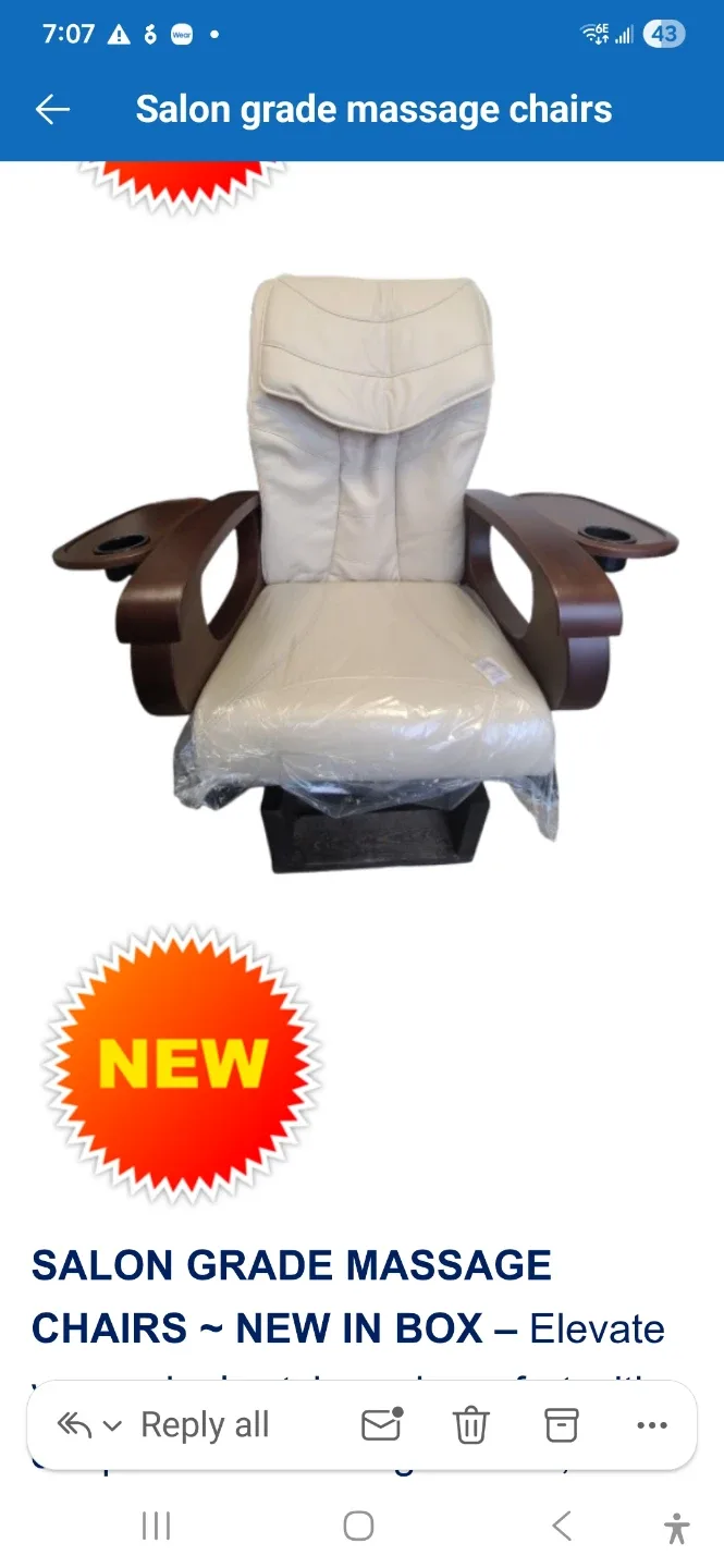 New Le'Quo Salon Grade Massage Chair