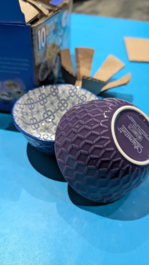 Signature Housewares Stoneware Bowls - 10 Piece Set image indicator(4)