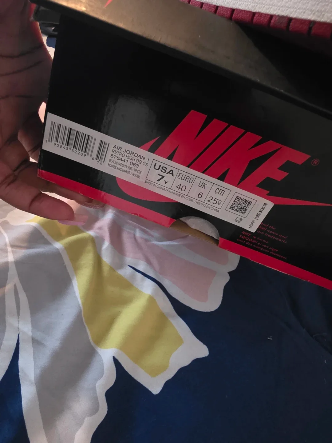 Nike Air Jordan 1 Retro High OG 'Varsity Red' Shoes image indicator(6)