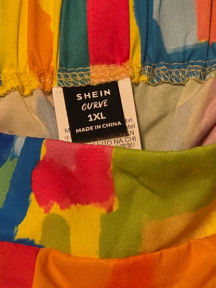 Shein Curve 1XL Colorful Wide Leg Pants