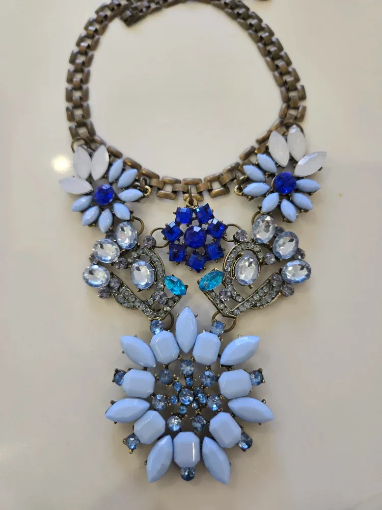 Blue Statement Necklace image indicator(2)