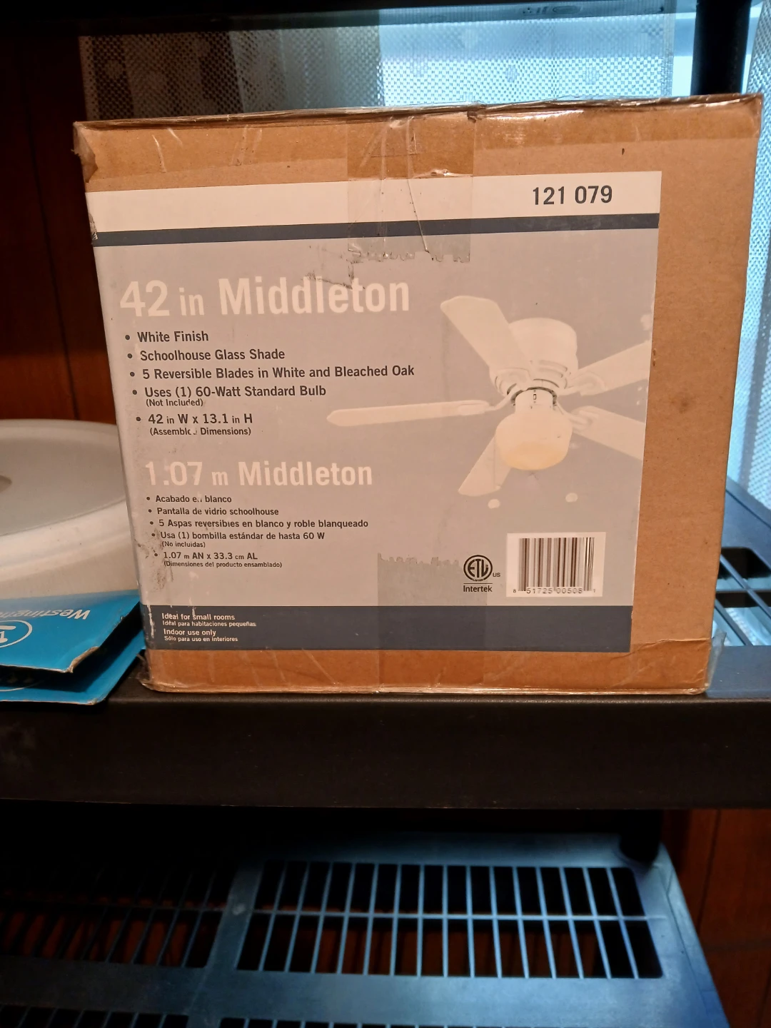 42 in Middleton Ceiling Fan - White Finish