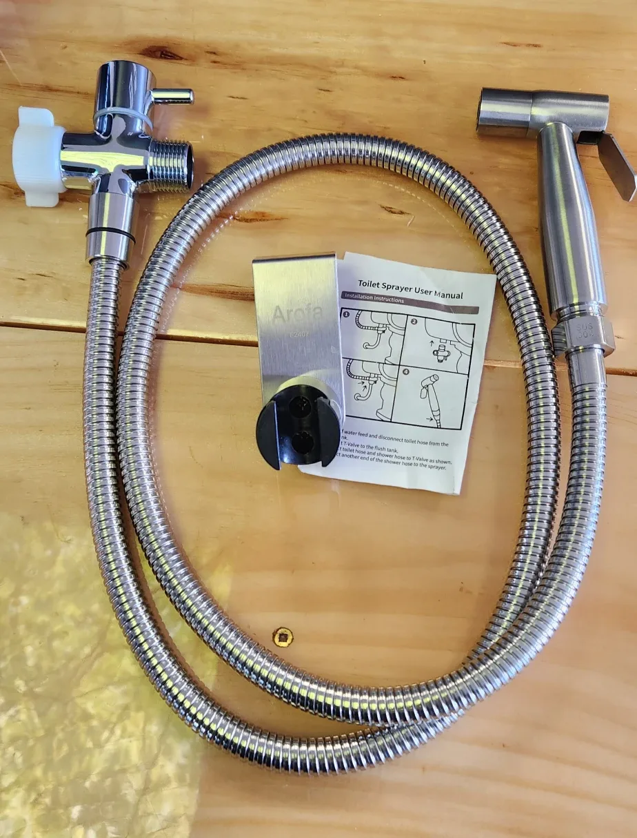 Stainless Steel Bidet Sprayer Kit - New