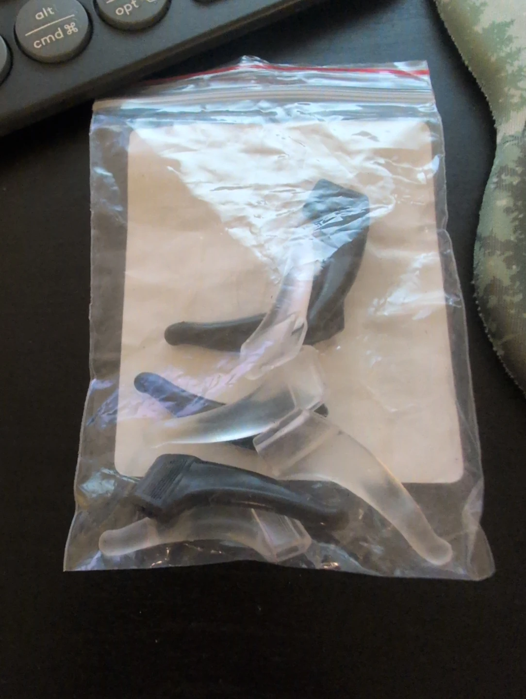 Eyeglass/Sunglasses Temple Tips - Black & Clear