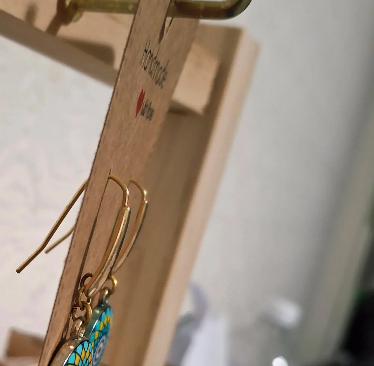 Handmade Yellow Tassel Earrings image indicator(3)