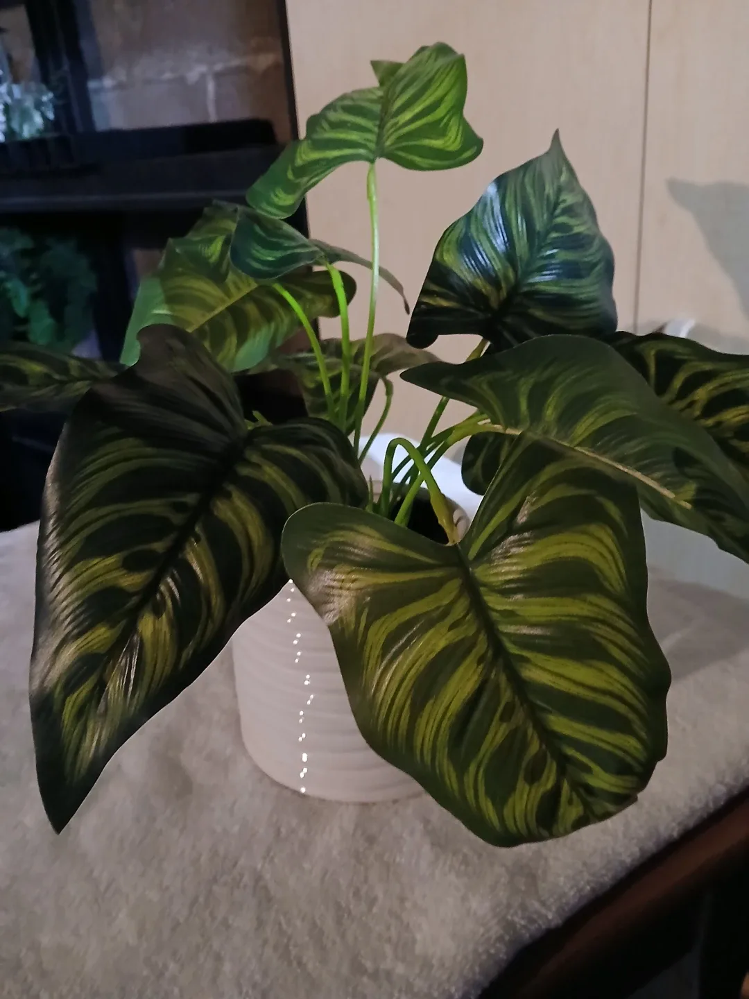 Artificial Plant in White Pot - set of 2 thumbnail