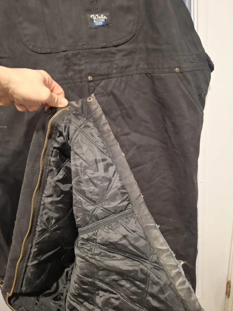 New Insulated Bib Overalls Black image indicator(2)