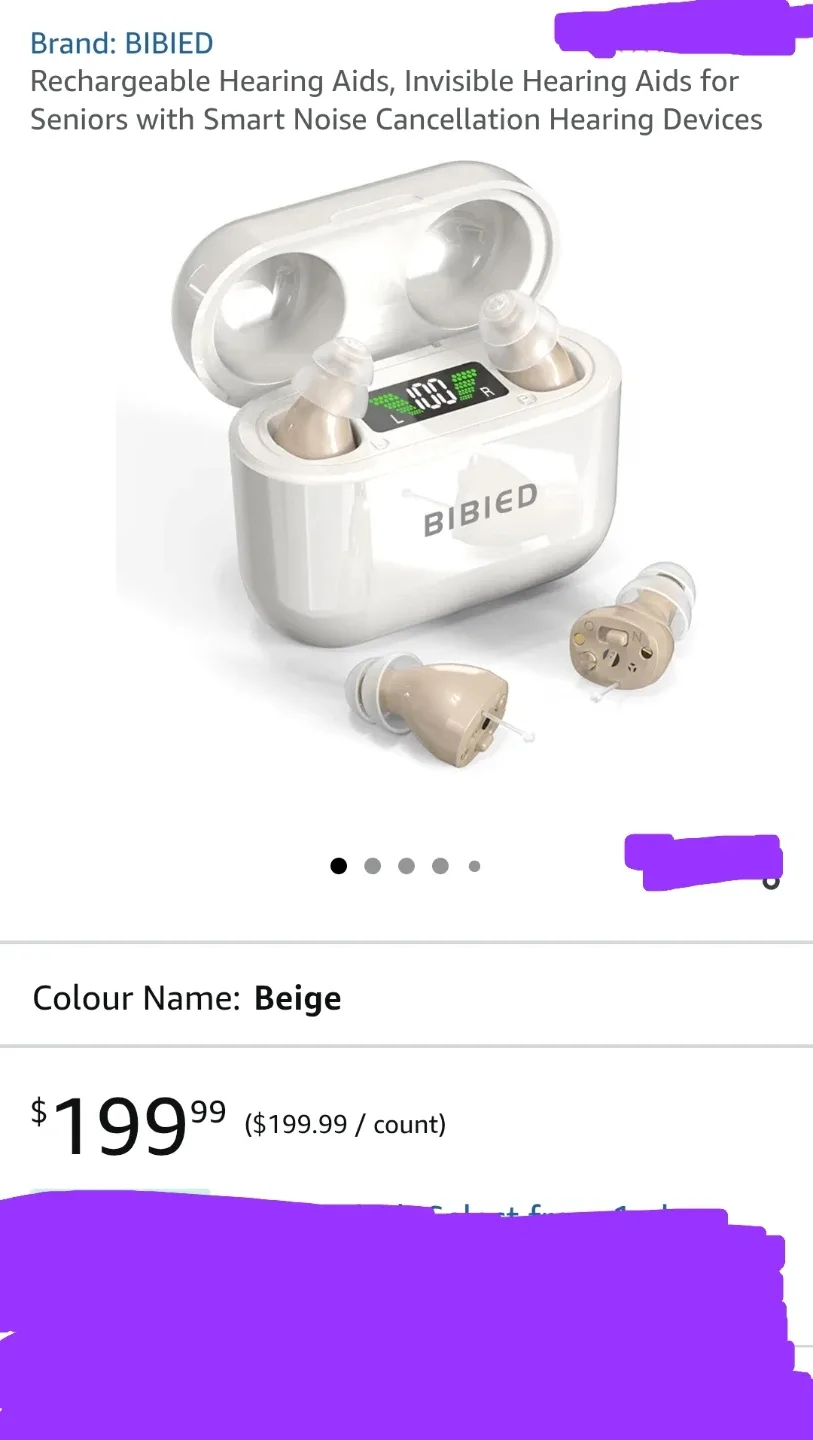 New BIBIED Rechargeable Hearing Aids, Invisible Hearing image indicator(2)