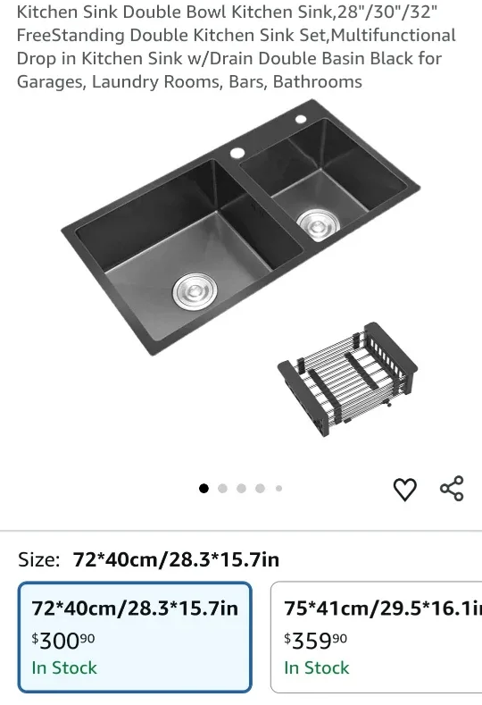 Stainless Steel Double Kitchen Sink image indicator(8)