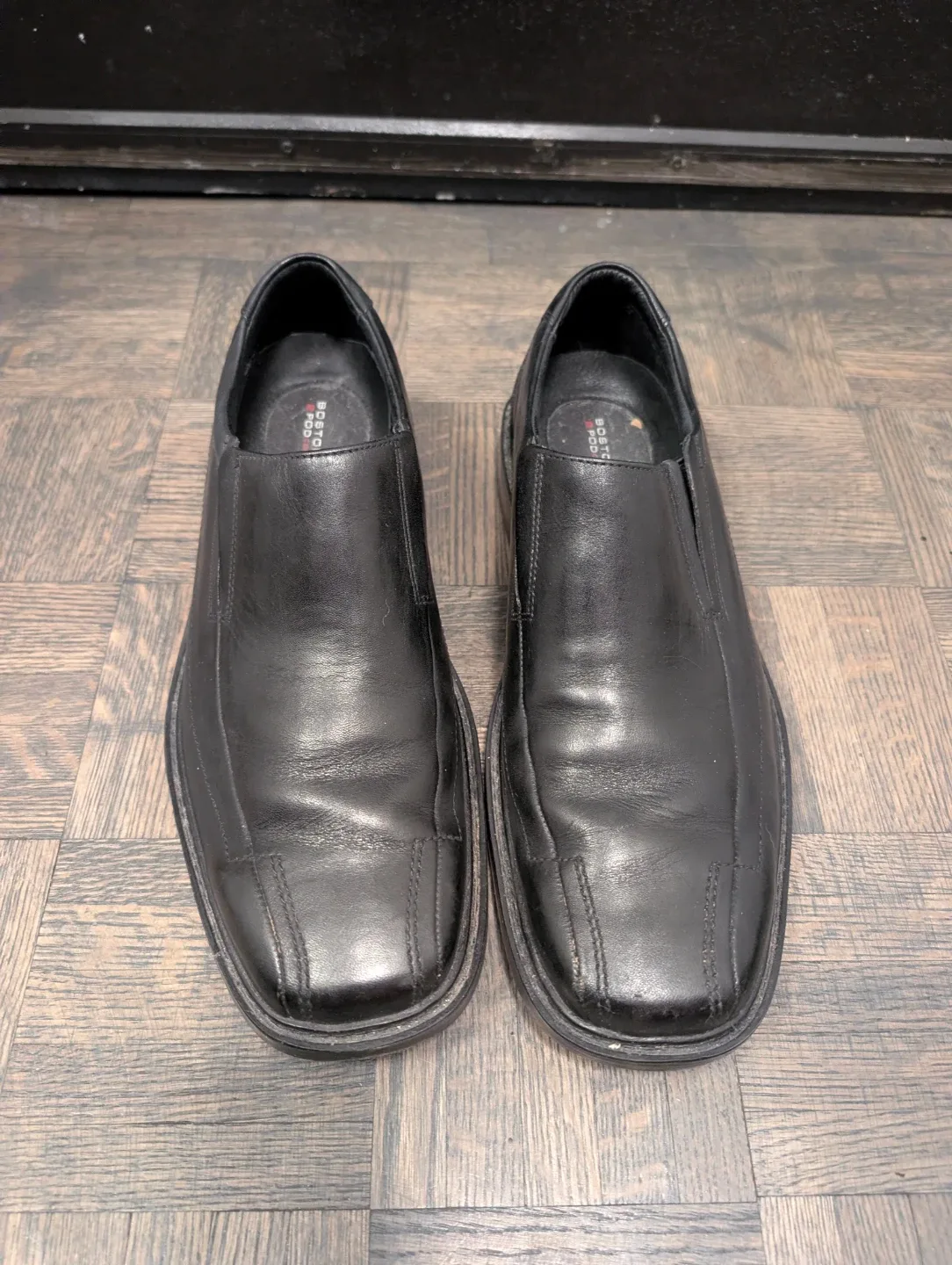 Bostonian Black Leather Slip-On Dress Shoes - Size 10.5