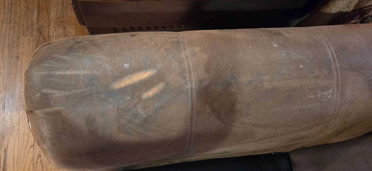 Used Brown Sofa and Loveseat Set image indicator(9)