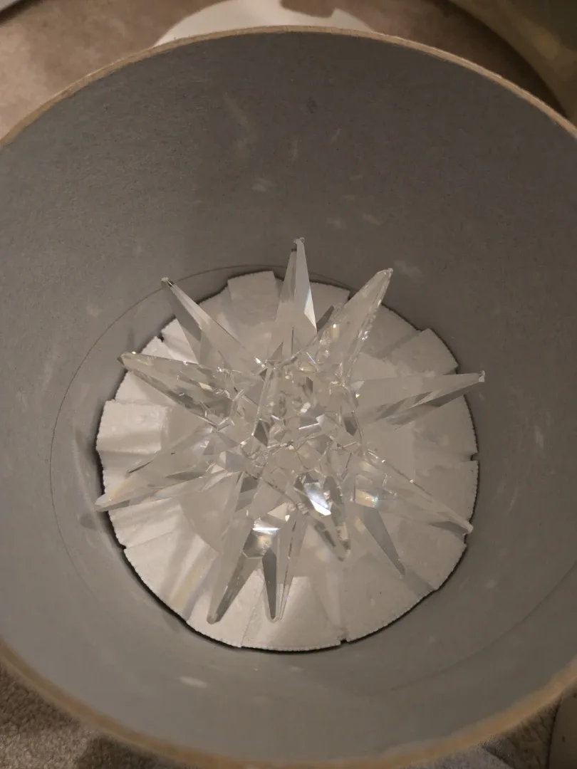 Swarovski Silver Crystal Art 7600 NR 143000 Star Candle Holder