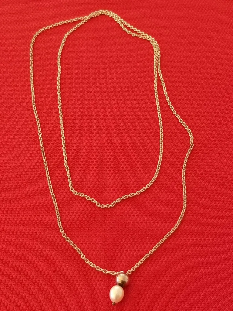 Chamilia Sterling Silver 36" Pearl Drop Pendant image indicator(2)