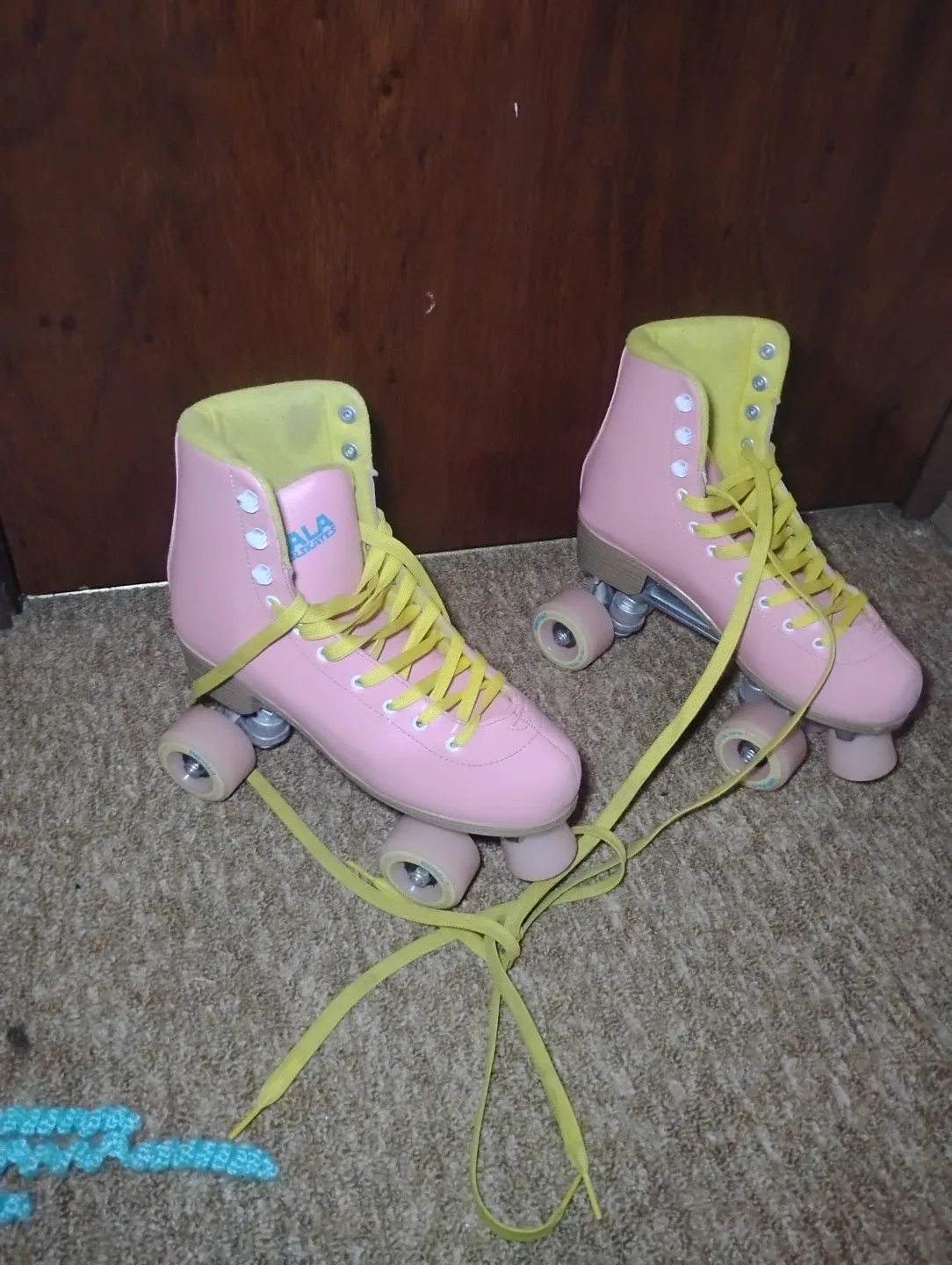 Impala Rollerskates - Pink & Yellow