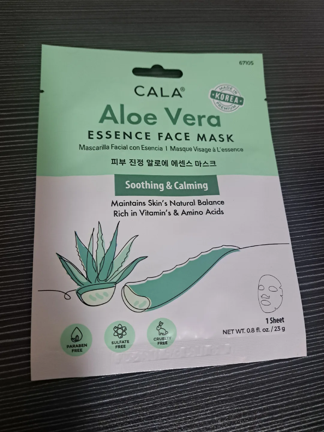 Cala Aloe Vera Essence Face Mask - Soothing & Calming