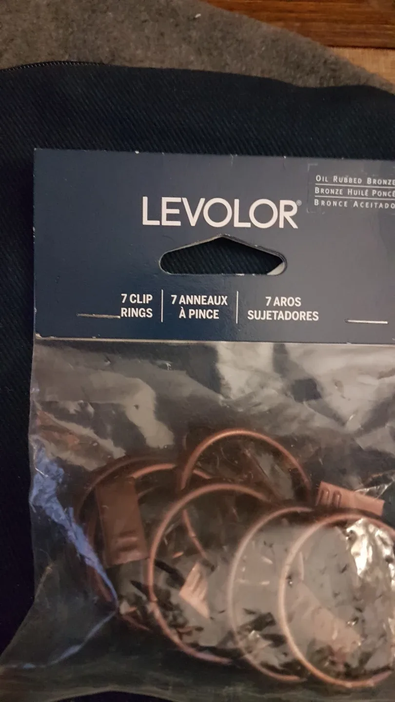 Levolor Oil Rubbed Bronze Clip Rings - 7 pack