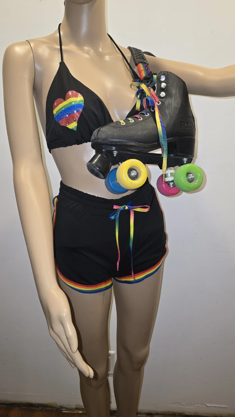 Rio Roller Skates SET - RAINBOW
