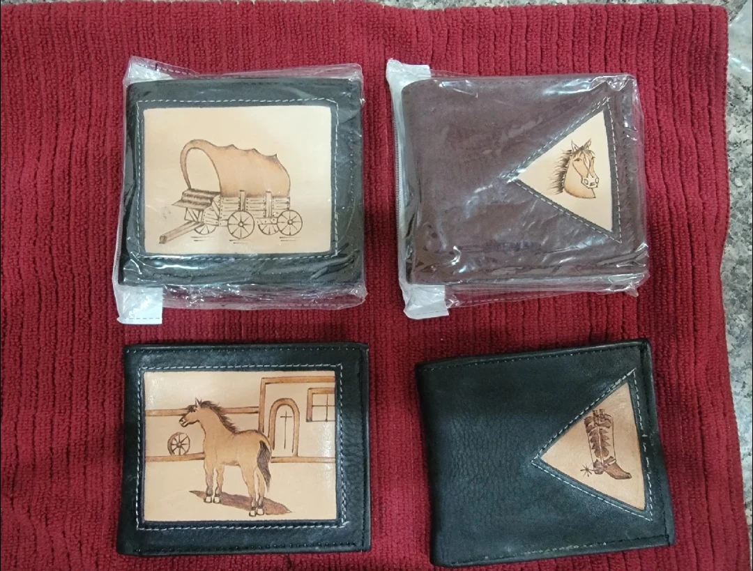 Handmade Leather Wallets with Mexican Southwestern Designs