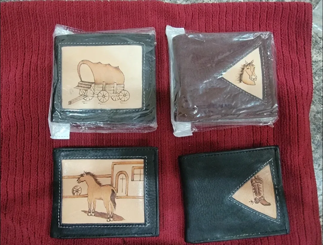Handmade Leather Wallets with Mexican Southwestern Designs thumbnail