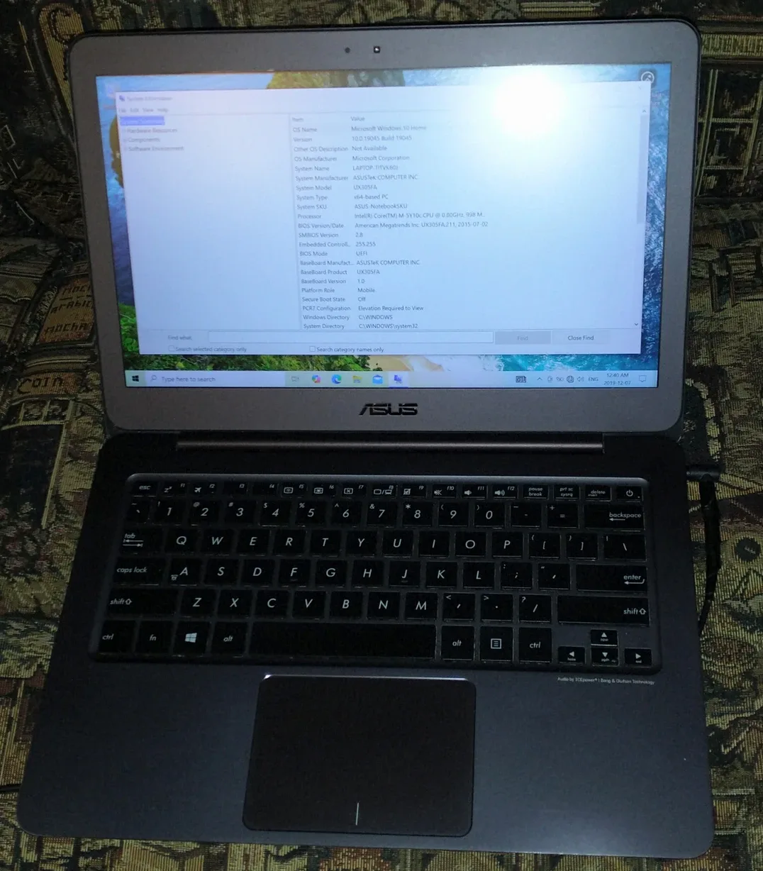 Asus laptop for parts