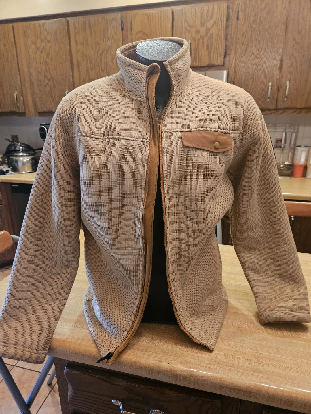 Spyder Waffle Fleece Jacket - Size M