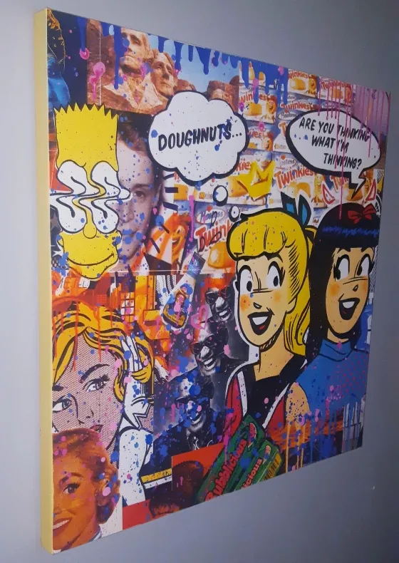 Pop Art Collage Canvas