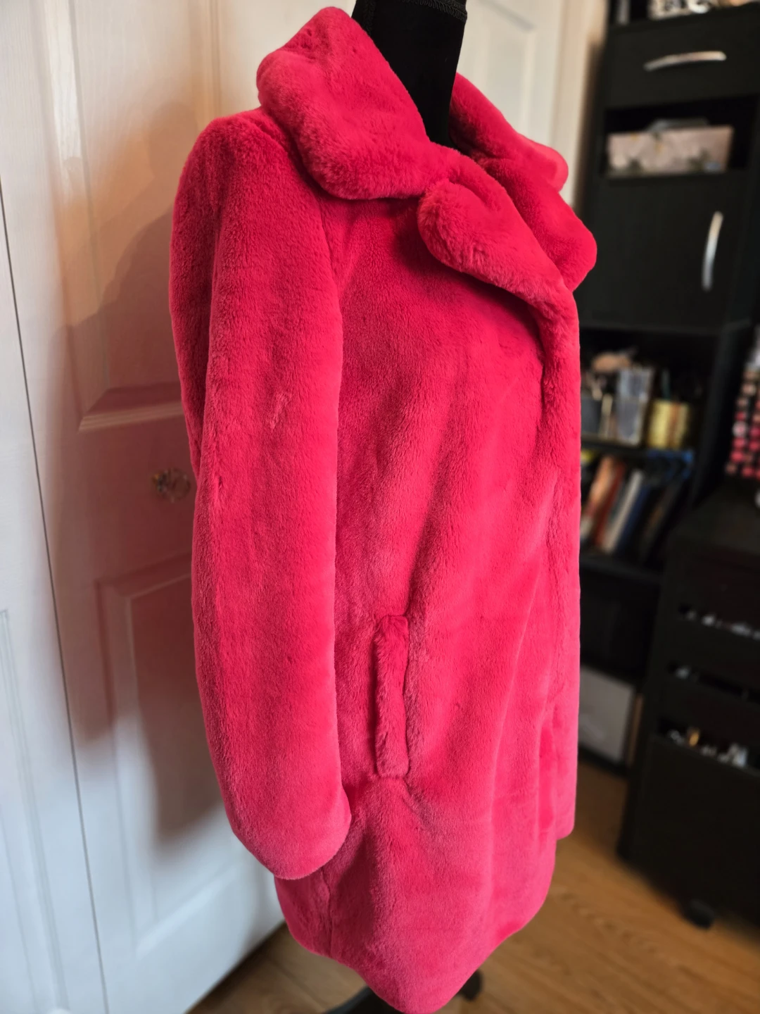 Ricki's Pink Faux Fur Coat Size XS - photo 3