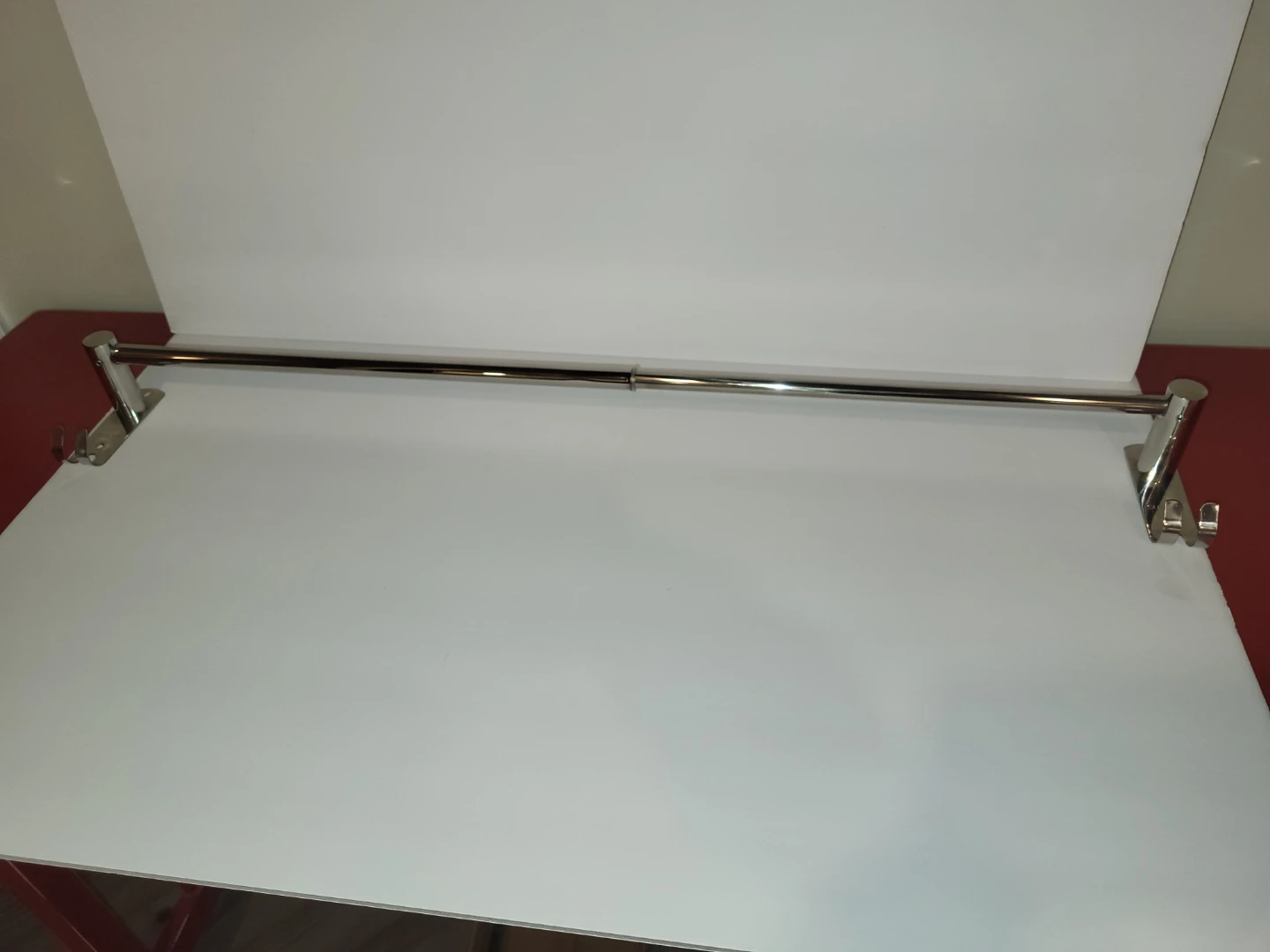 Chrome, Silver  Towel Bar with Hooks - photo 3