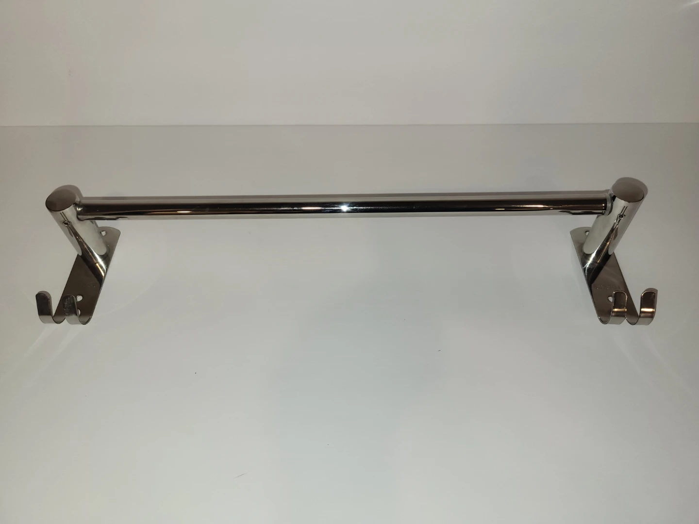 Chrome, Silver  Towel Bar with Hooks - photo 5