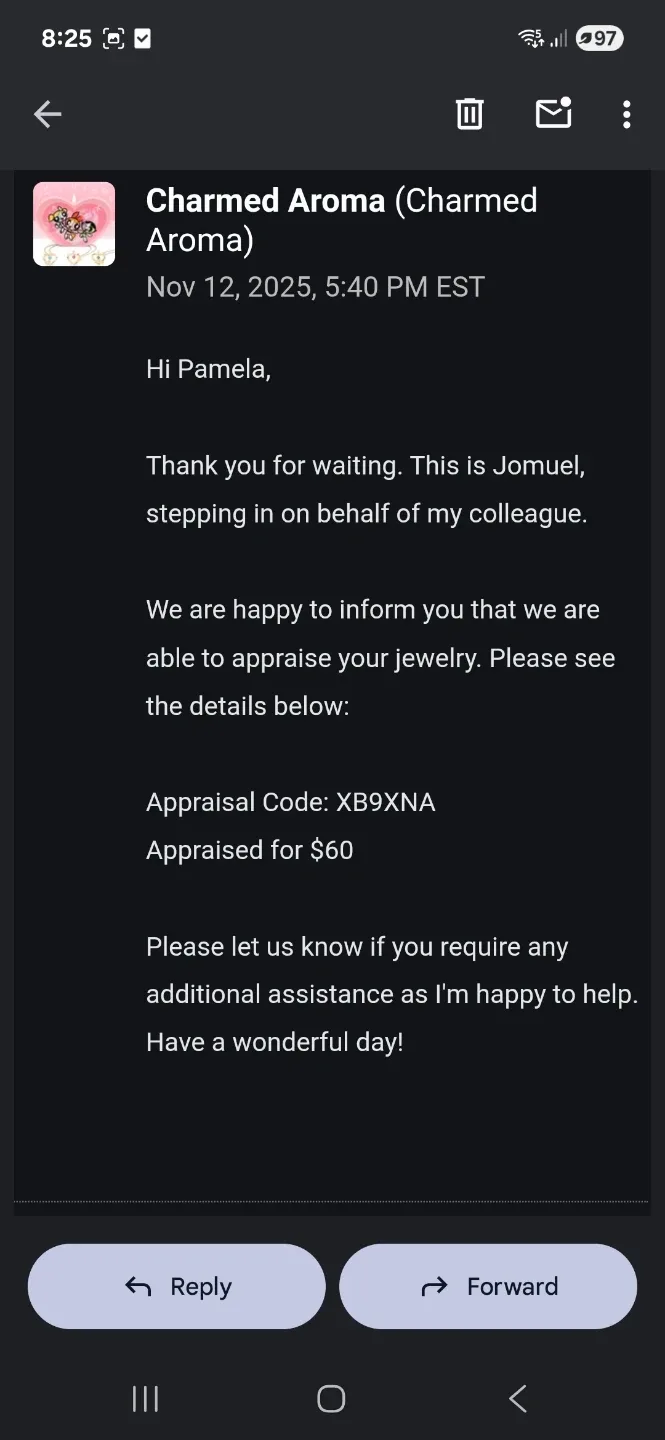 Silver Charmed Aroma Ring image indicator(3)