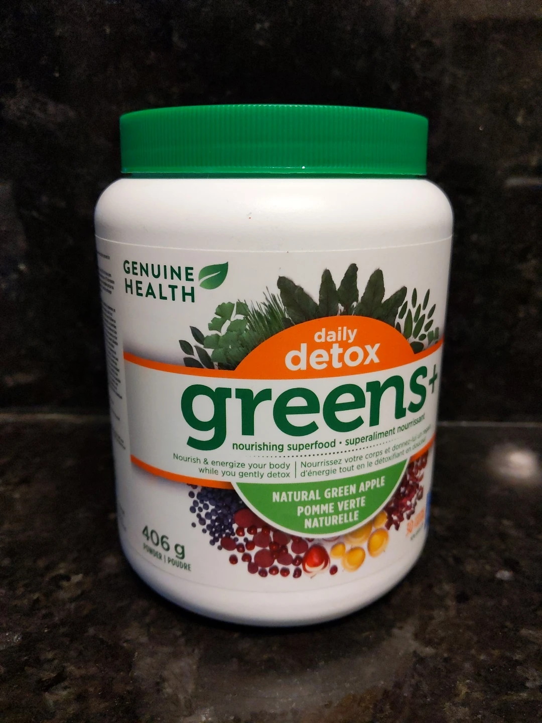 Genuine Health Daily Detox Greens+ - Apple Flavour