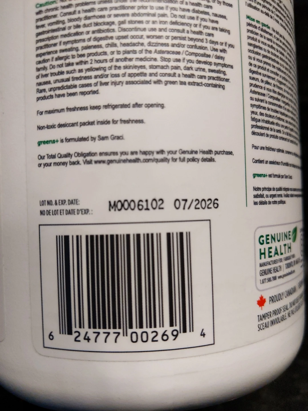 Genuine Health Daily Detox Greens+ - Apple Flavour - photo 3