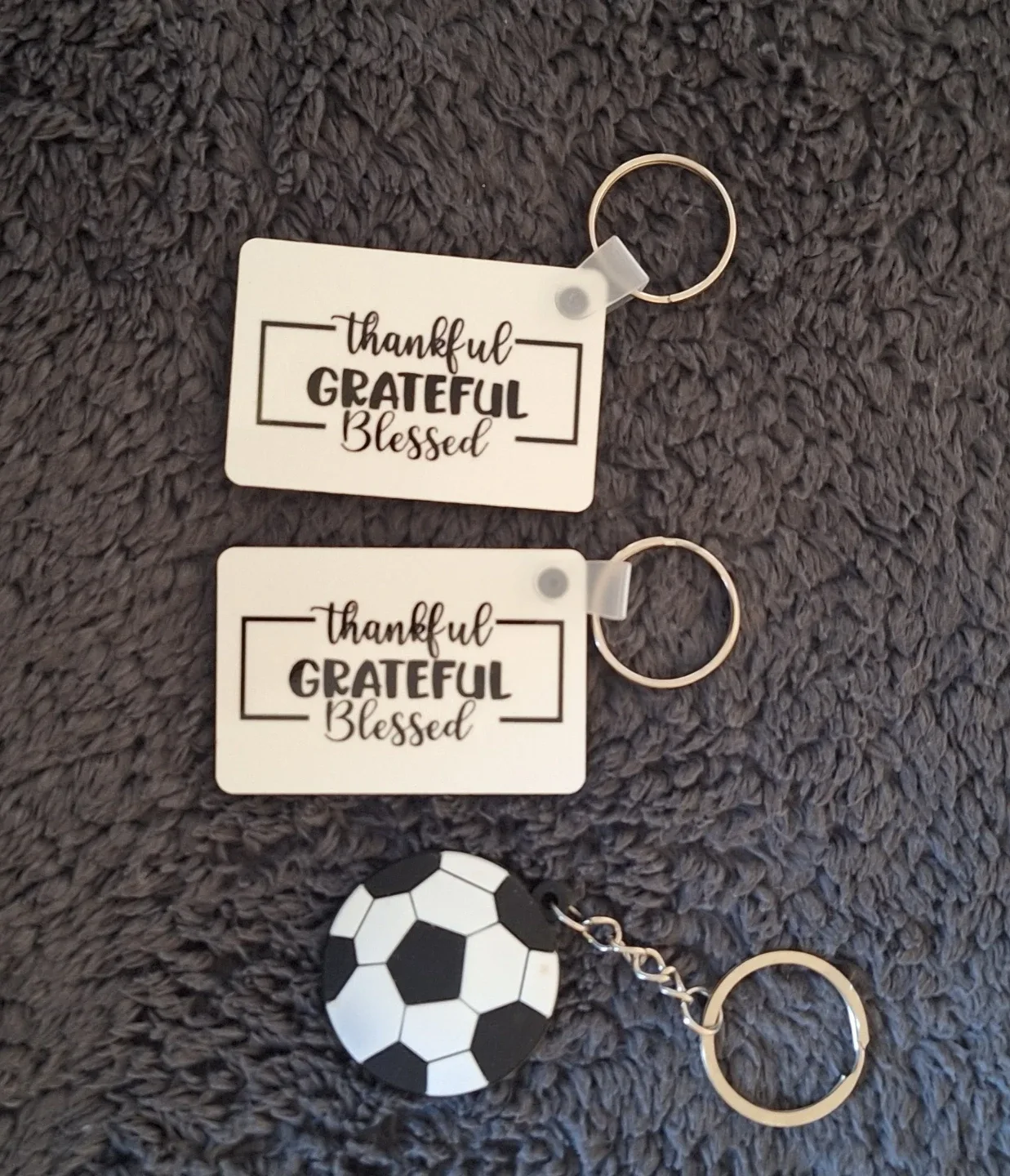 Thankful, Grateful, Blessed Keychains🥕