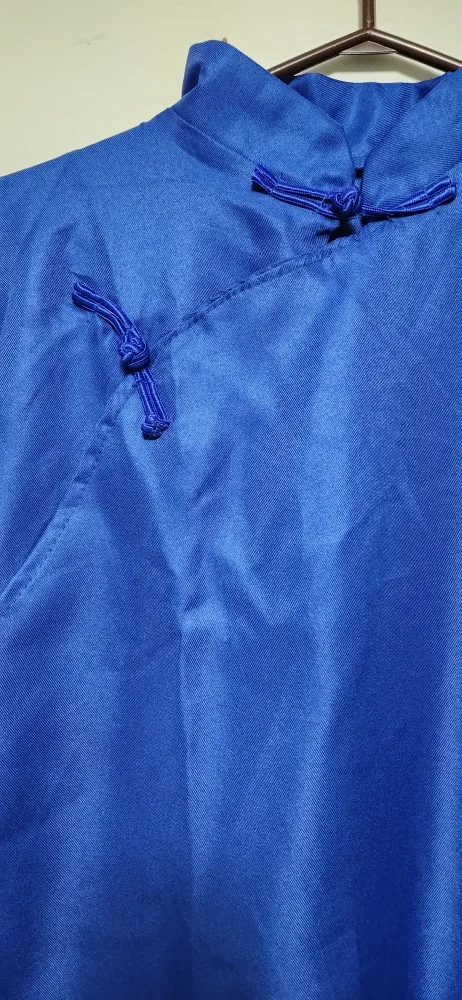 New Blue Chinese Style Long Dress image indicator(4)