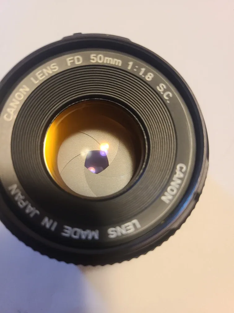 Canon Lens FD 50mm 1:1.8 S.C. image indicator(5)