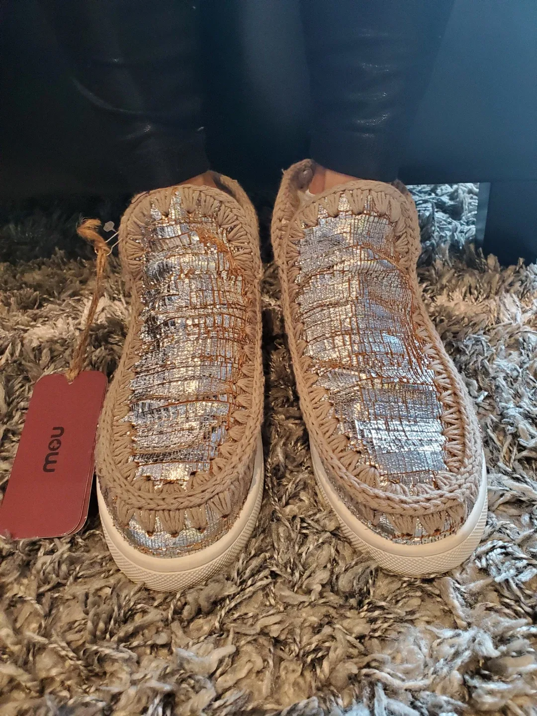 Mou Eskimo Metallic Ankle Boots, Size 6 image indicator(3)