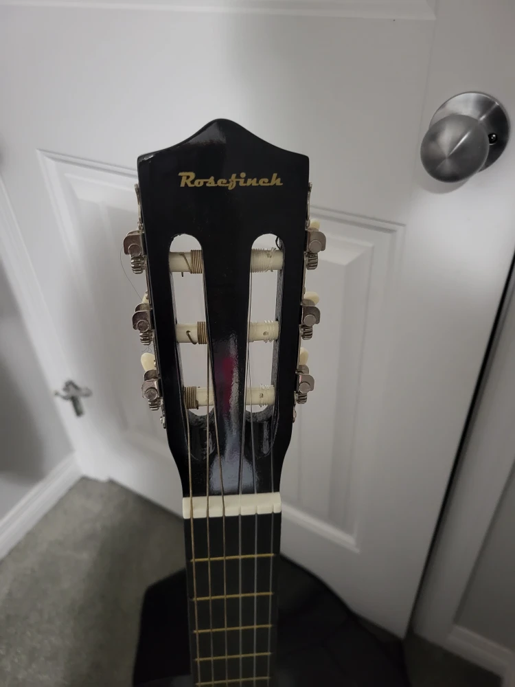 Rosefinch Black Acoustic Guitar - photo 4