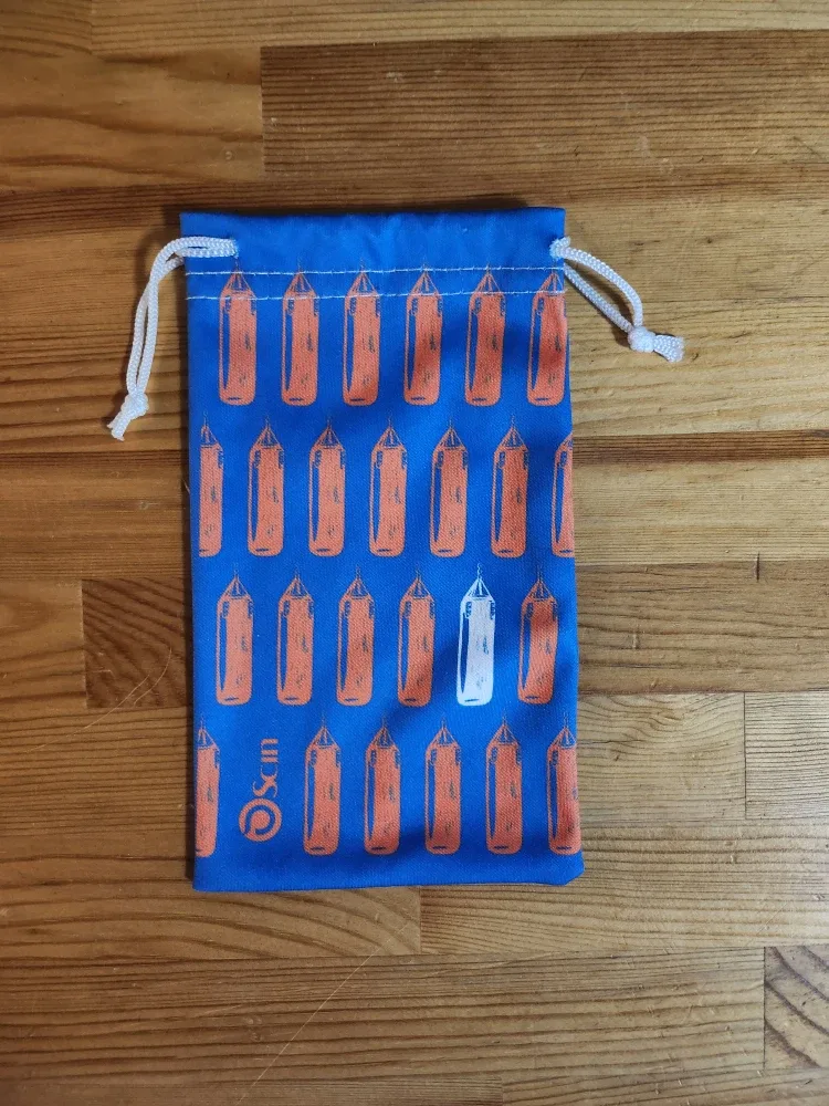 Scin Drawstring Bag - Blue with Punching Bag Design image indicator(2)
