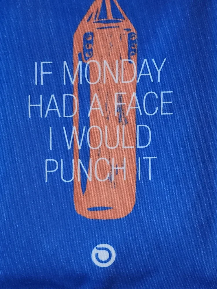 Scin Drawstring Bag - Blue with Punching Bag Design image indicator(4)