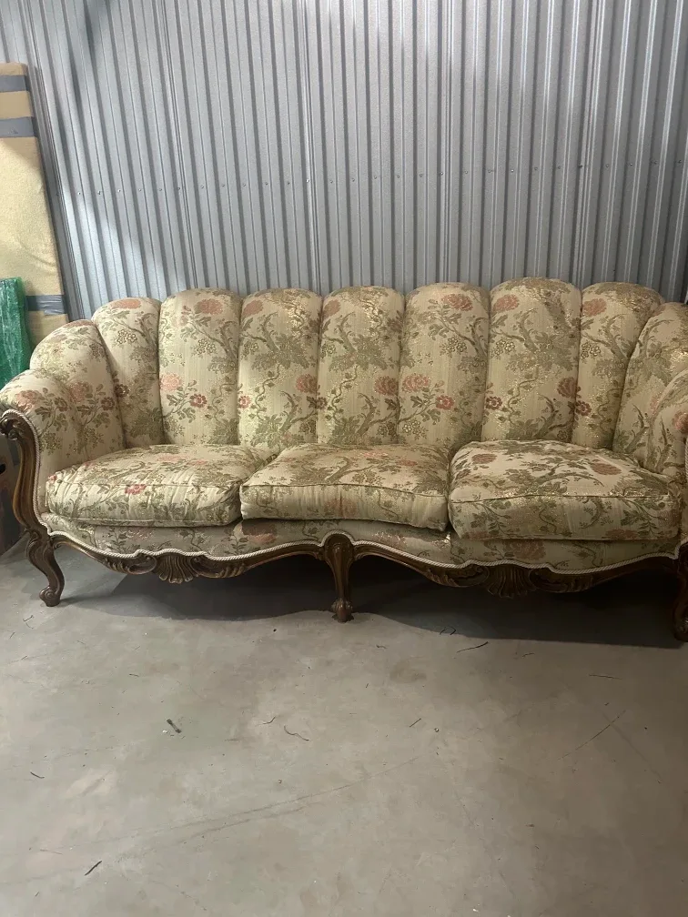 Floral Pattern Sofa & Chair Set