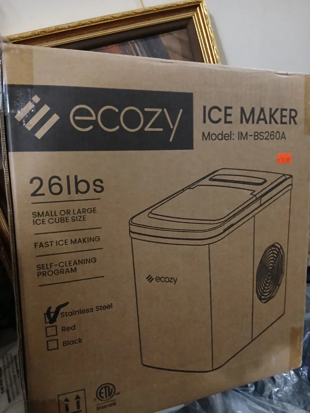 New ecozy Portable Ice Maker Countertop, 9 Cubes Ready in 6 mn image indicator(9)