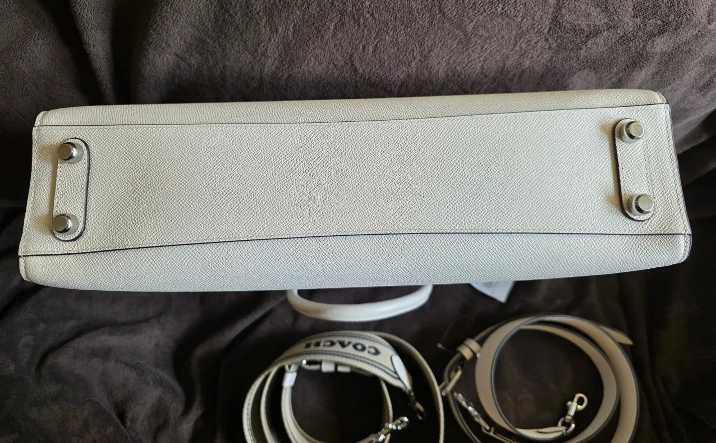 Coach Large Tote Work Bag In Chalk  - Extremely Rare Find image indicator(6)