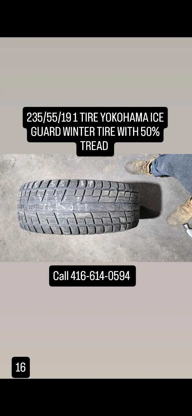 Yokohama Ice Guard Winter Tire 235/55/19 thumbnail